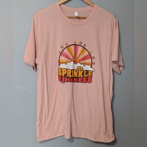 Bella Canvas Light Pink Women's XL Printed Canvas Short Sleeve T-Shirt